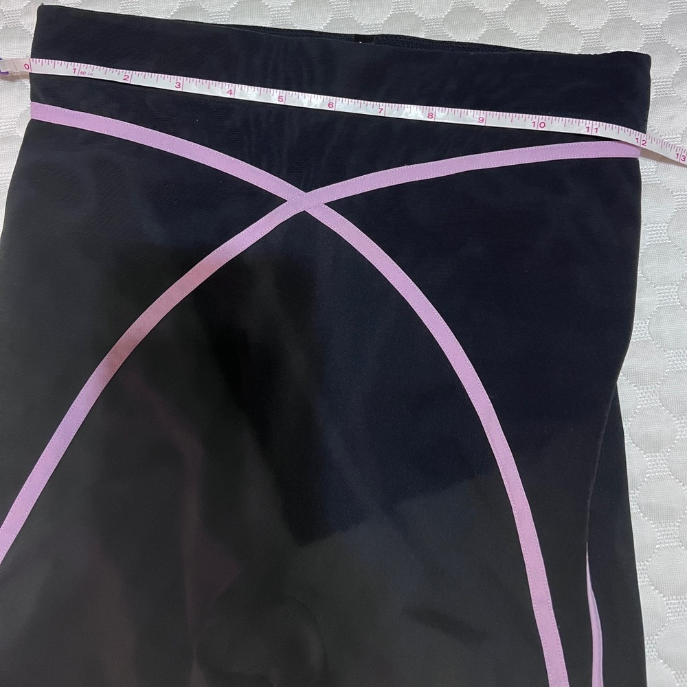 Savage X Fenty Black Leggings with Pink Trim - Picture 2 of 7
